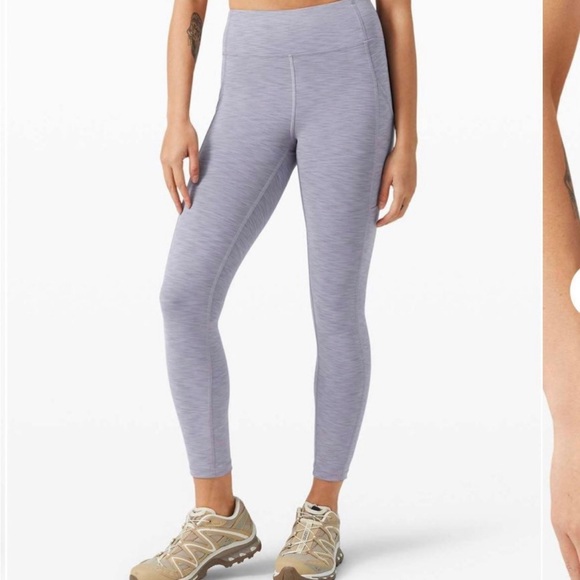 Lululemon Invigorating tights nwot Heathered Peri Purple size 6 8 - Picture 8 of 11